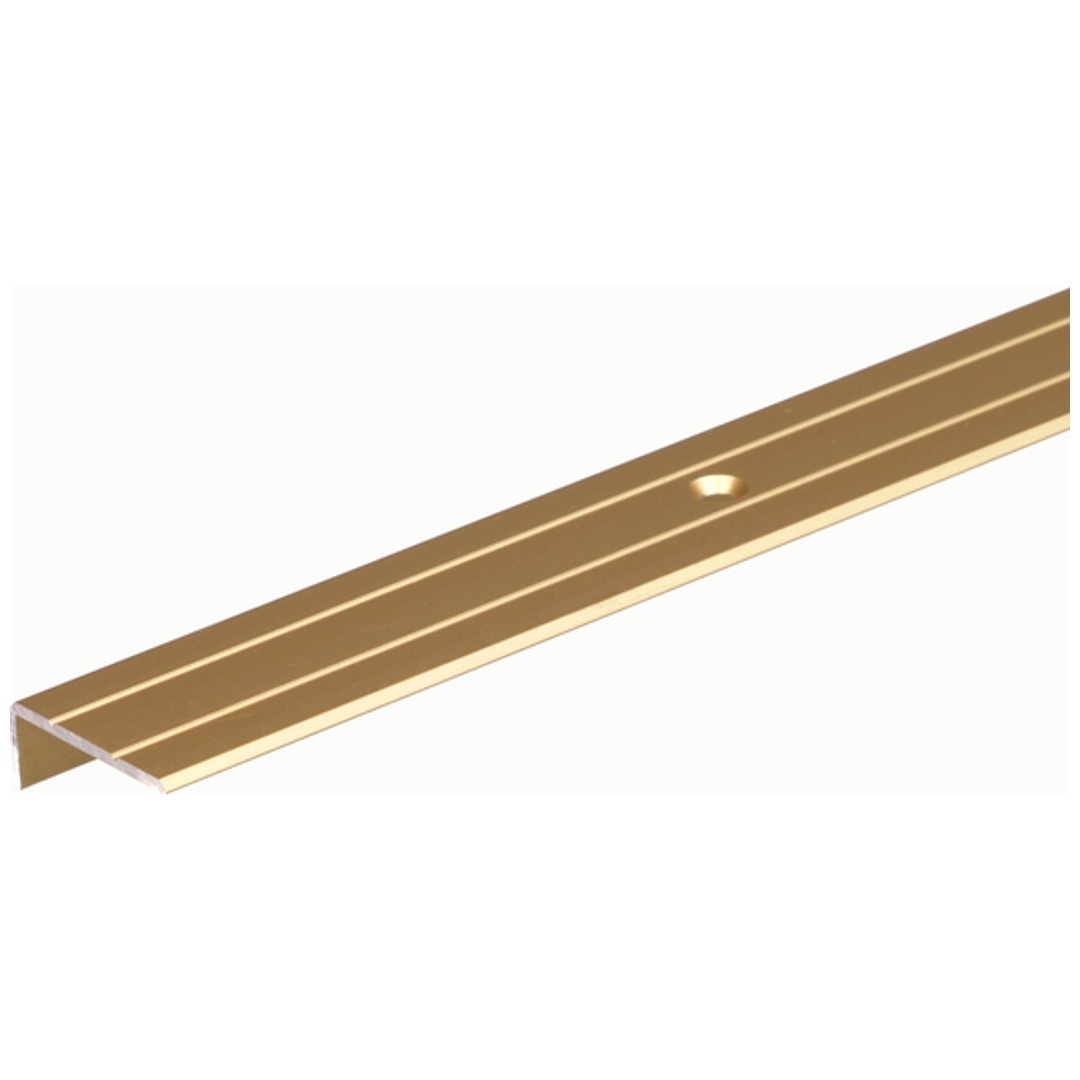 ALBERTS Treppenkanten-Schutzprofil, Alu gold elox., LxBxHxS2000x25x20x1,5mm