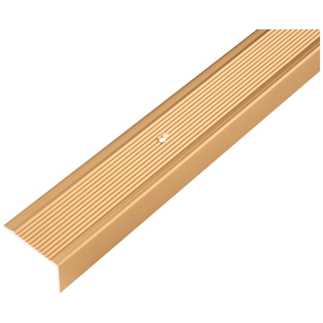 ALBERTS Treppenkanten-Schutzprofil, Alu gold elox., LxBxHxS1000x45x23x2,5mm