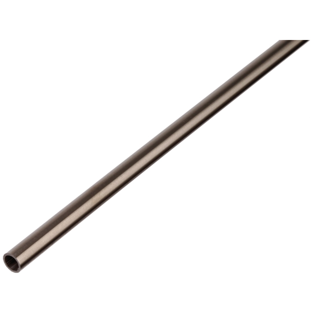 ALBERTS Rundrohr, Edelstahl, LxØxS 1000 x 12 x 1 mm