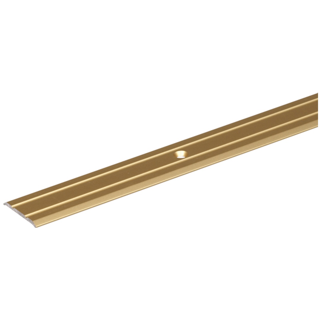 ALBERTS Übergangsprofil, gebohrt, Alu gold elox., LxBxS 900x38x1,0mm