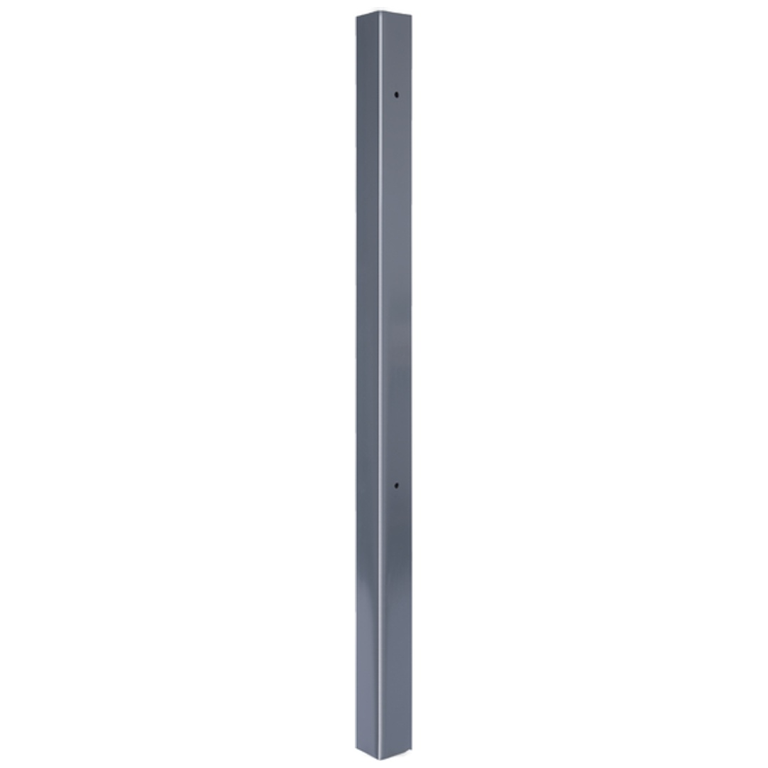 ALBERTS Klobenpfosten Doppelt. Chaussee, Circle, Alu, anthrazit Kst.b.z.Einbet.89x89/1600mm