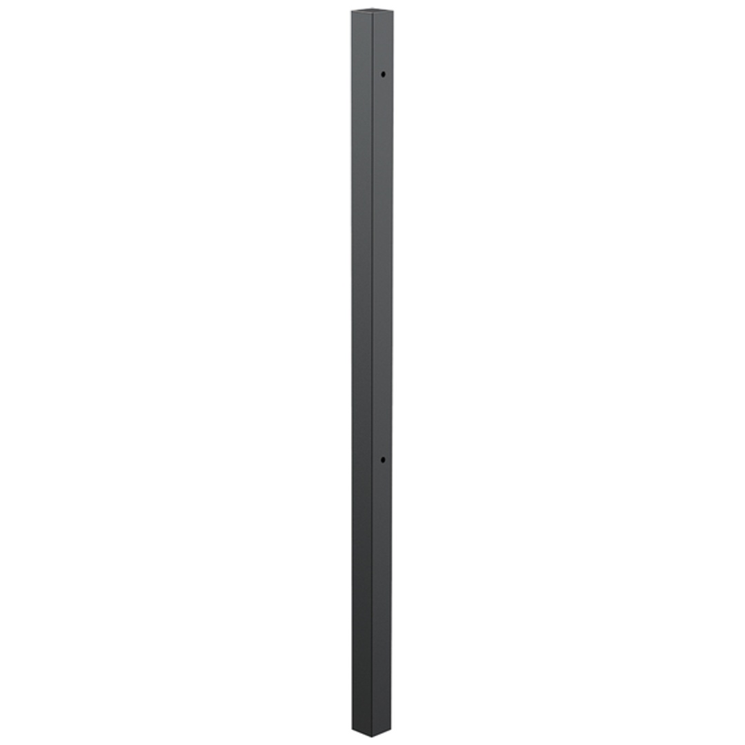 ALBERTS Klobenpfosten Doppelt. Chaussee, Circle, Alu, anthrazit Kst.b.z.Einbet.89x89/1800mm