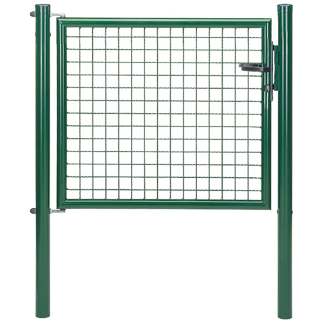 ALBERTS Wellengitter-Einzeltor, zinkp.grün Kst.b., B Mitte-Mitte Pf.1000mm, H750mm