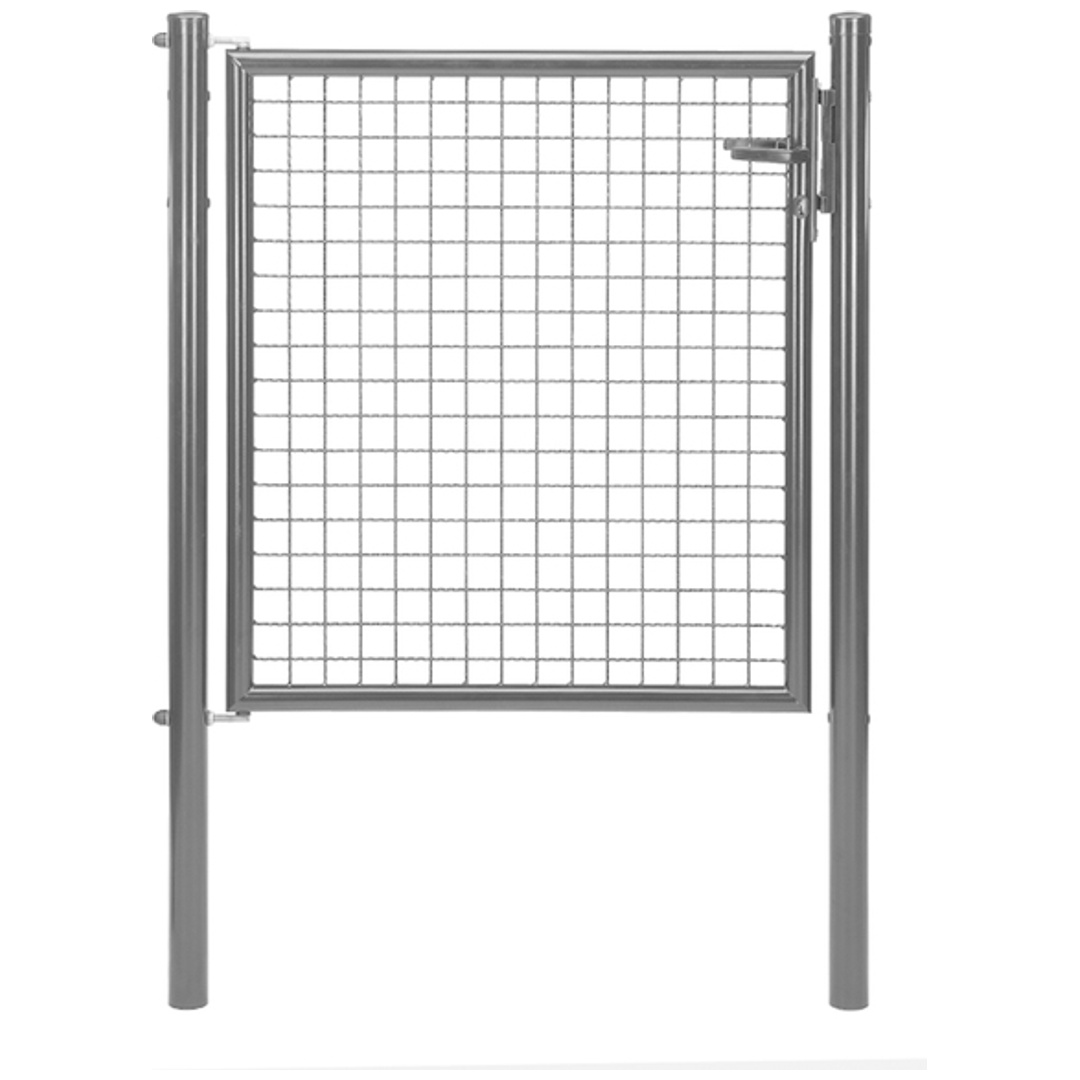 ALBERTS Wellengitter-Einzeltor, zinkp.ant.met.Kst.b., B Mitte-Mitte Pf.1000mmH1000mm