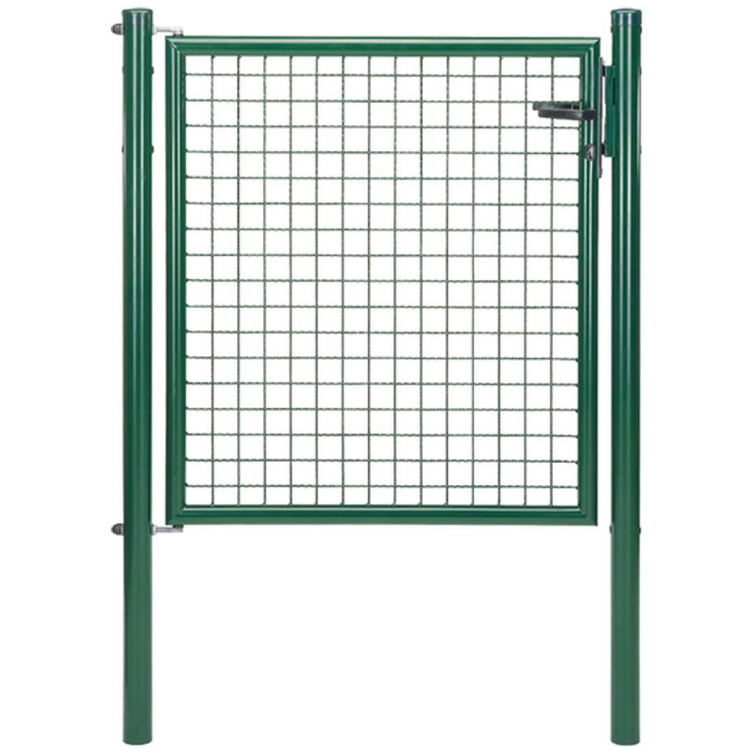 ALBERTS Wellengitter-Einzeltor, zinkp.grün Kst.b., B Mitte-Mitte Pf.1000mm, H1000mm