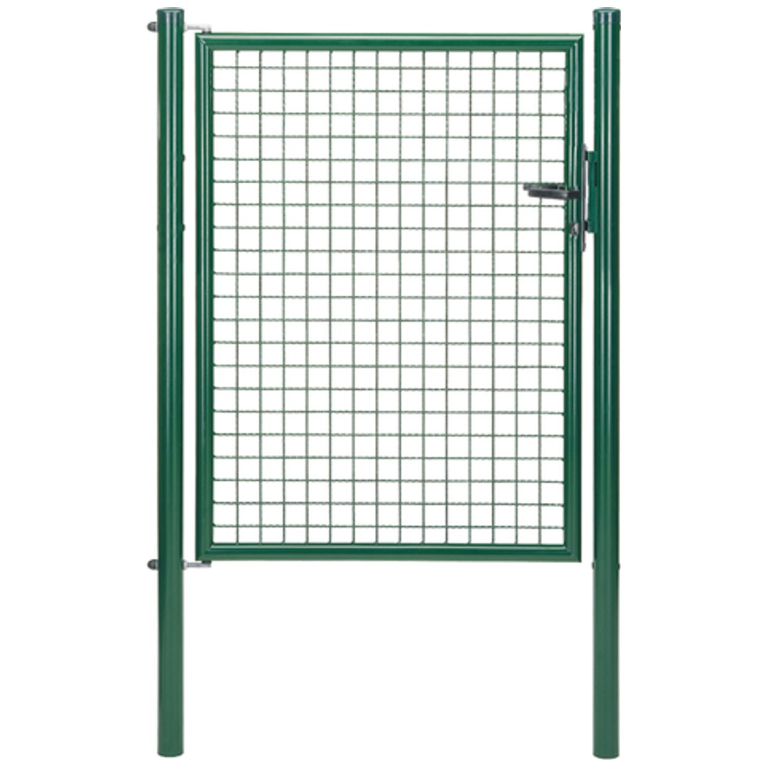 ALBERTS Wellengitter-Einzeltor, zinkp.grün Kst.b., B Mitte-Mitte Pf.1000mm, H1250mm