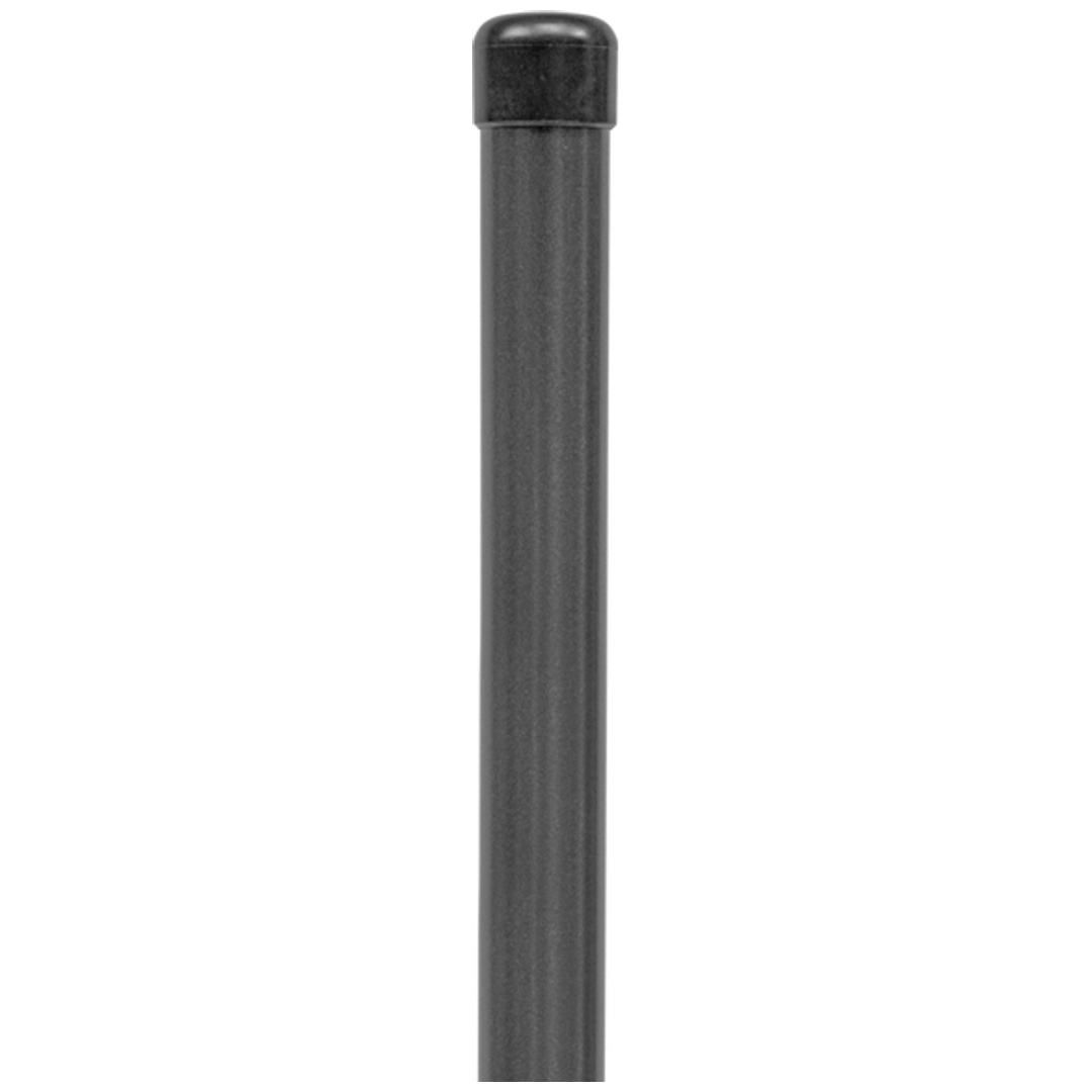 ALBERTS Zaunpfosten, ungebohrt, zinkp.anthrazit-metallic Kst.b., L1500mm, Pfosten Ø34mm