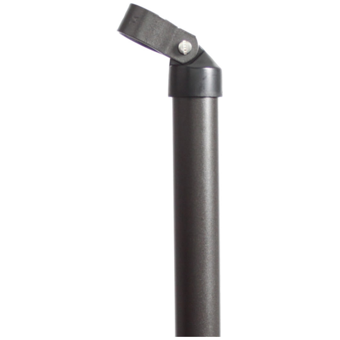 ALBERTS Strebe, zinkph.anthrazit-metallic Kst.b., Länge1500mm, Strebenst.Ø34mm, SchelleØ34mm