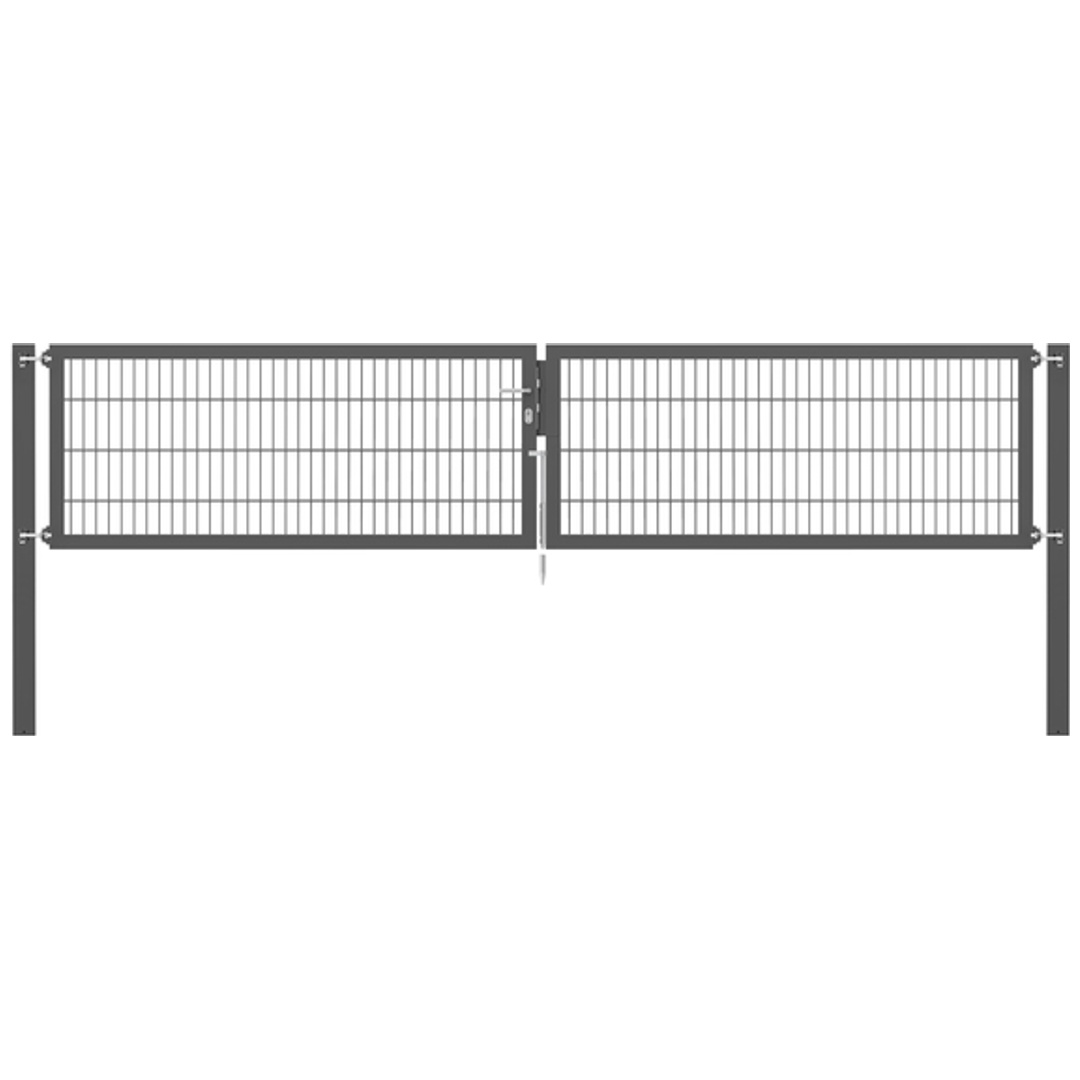 ALBERTS Doppeltor Flexo Plus, anth.RAL 7016, z.Einbet.BxH4000x800mm, PF1500/100x100mm