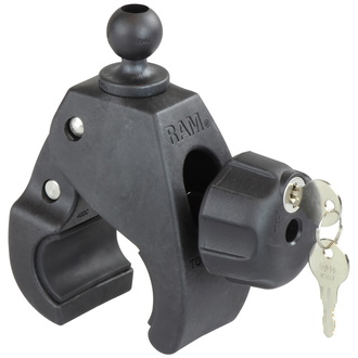 RAM Mounts Tough-Claw Halteklammer (groß), D: 25,4 - 55,9 mm, mit Schloss - B-Kugel (1 Zoll)