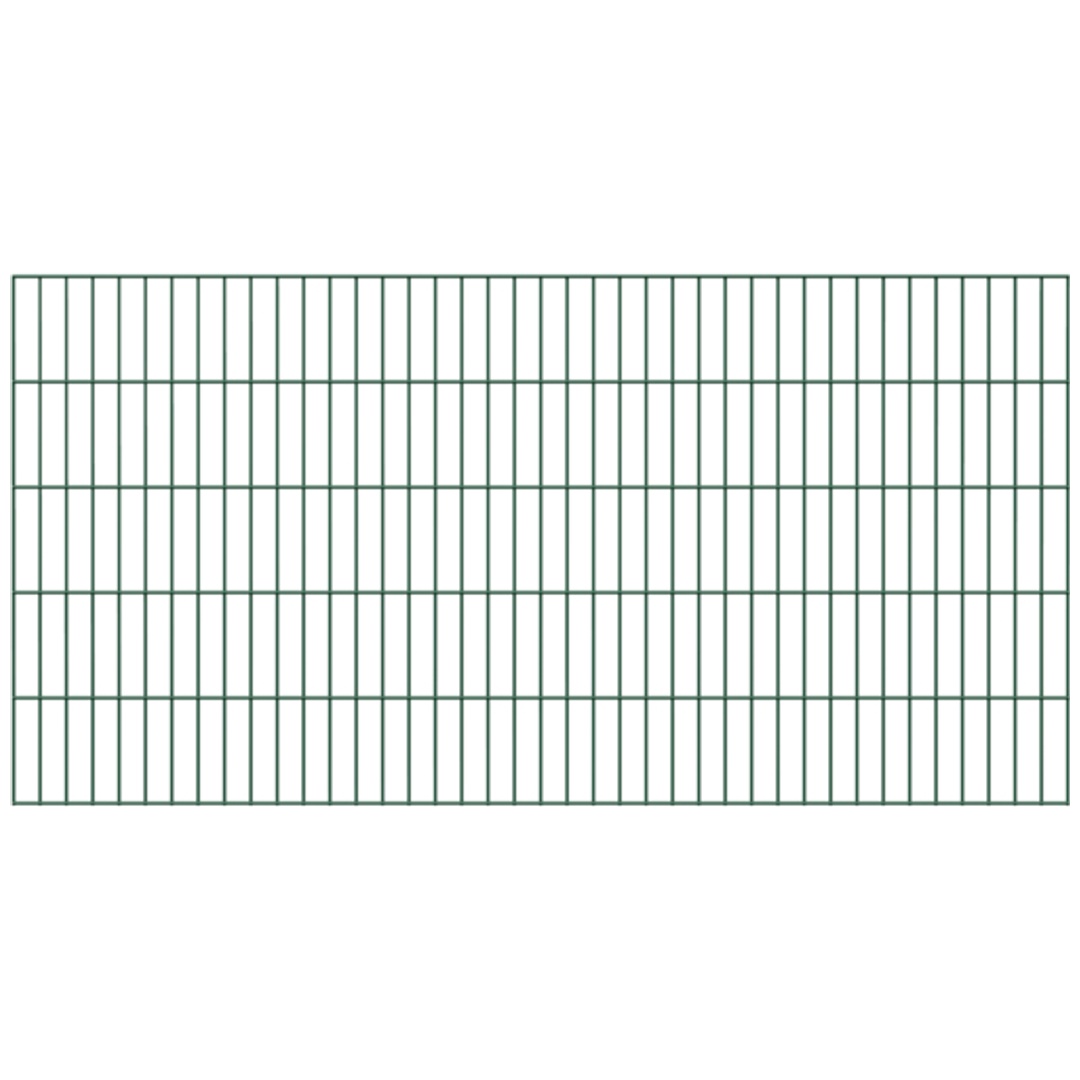 ALBERTS Doppelstab-Gittermatte, verz.grün, BxH2000x1000mm, Draht-Ø6/5/6, Masche50x200mm