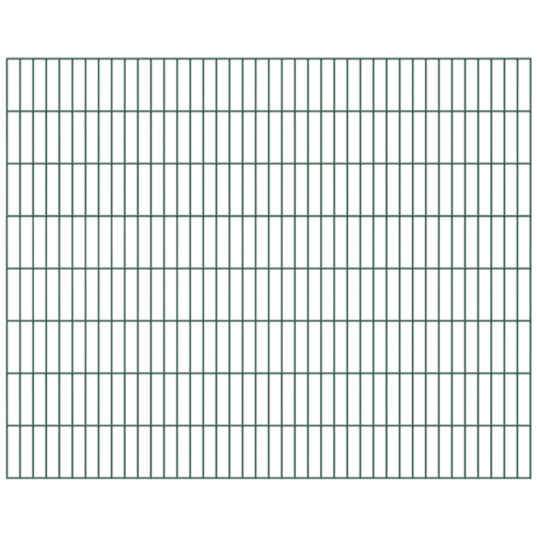 ALBERTS Doppelstab-Gittermatte, verz.grün, BxH2000x1600mm, Draht-Ø6/5/6, Masche50x200mm