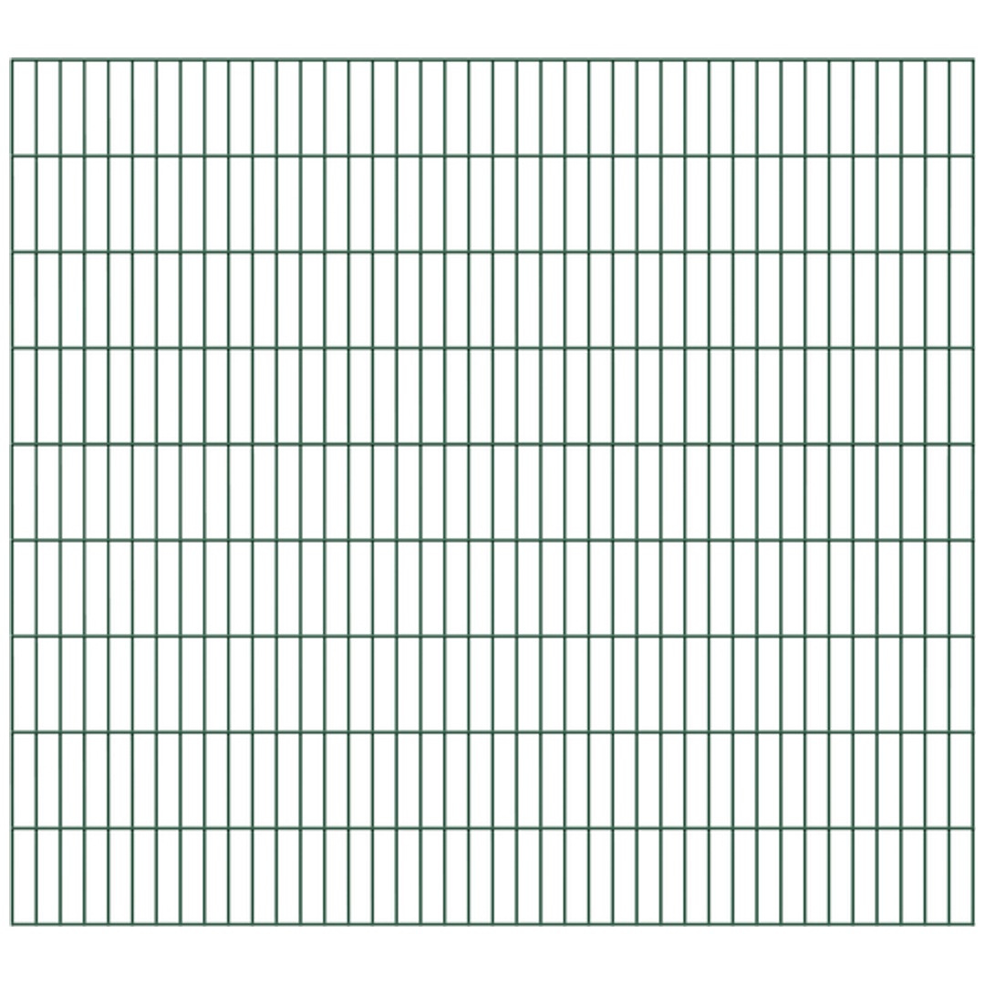 ALBERTS Doppelstab-Gittermatte, verz.grün, BxH2000x1800mm, Draht-Ø6/5/6, Masche50x200mm