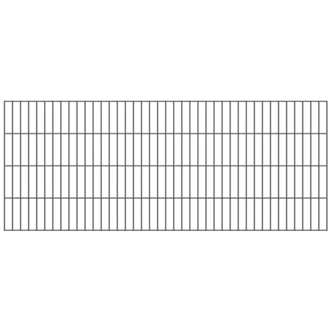 ALBERTS Doppelstab-Gittermatte, verz.anthr, BxH2000x800mm, Draht-Ø6/5/6, Masche50x200mm