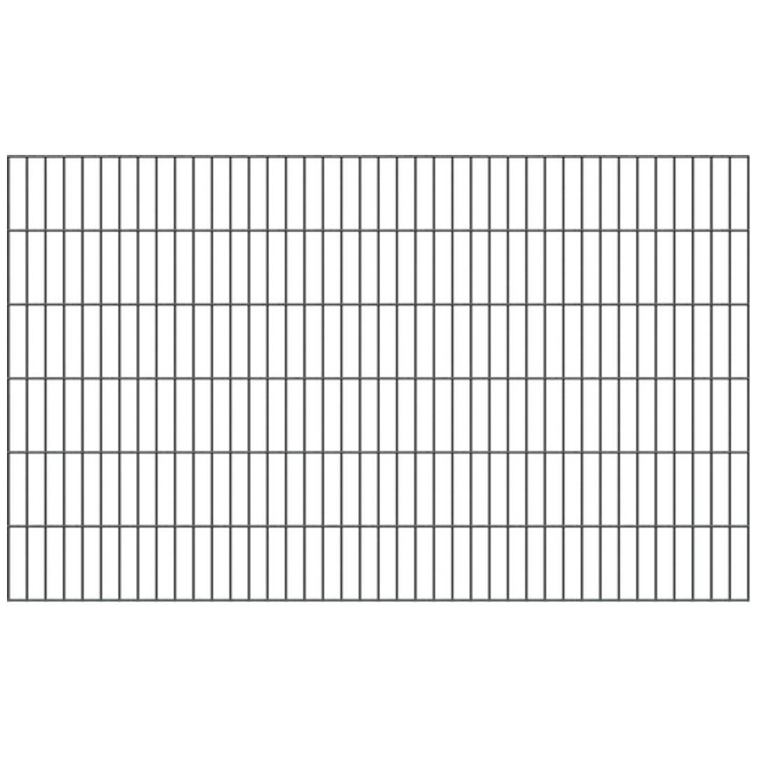 ALBERTS Doppelstab-Gittermatte, verz.anthr, BxH2000x1200mm, Draht-Ø6/5/6, Masche50x200mm