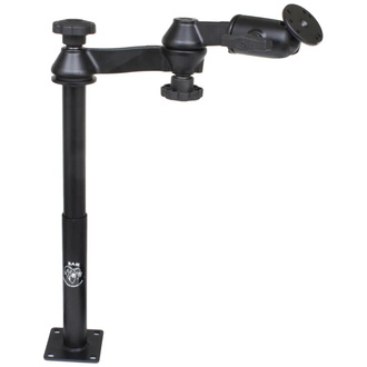 RAM Mounts Doppel-Schwenkarm mit Tele-Pole, 300 mm und Basis, 225 mm