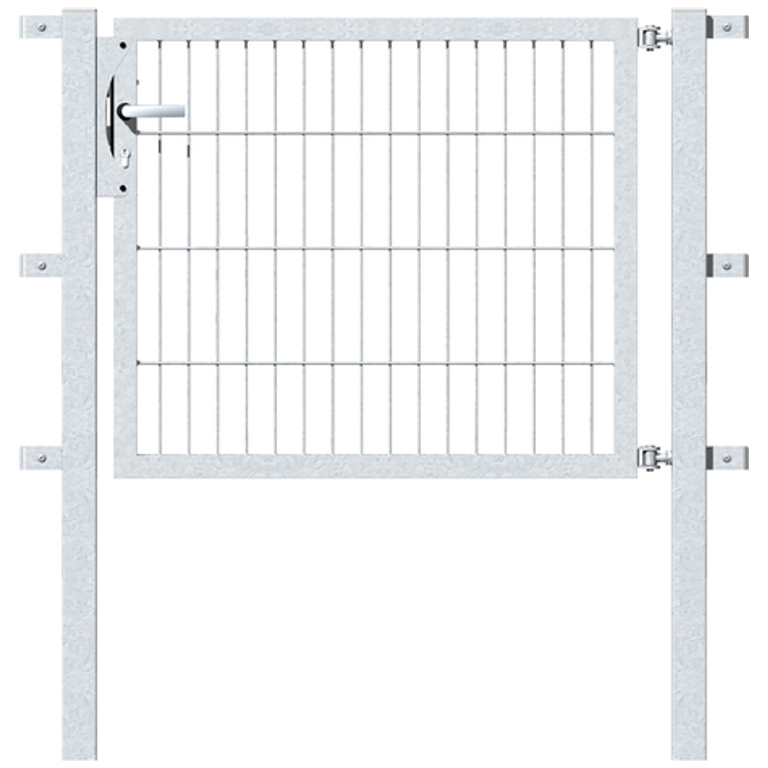 ALBERTS Einzeltor Flexo, feuerverzinkt, lichte BxH1000x800, PF60x60/1300mm
