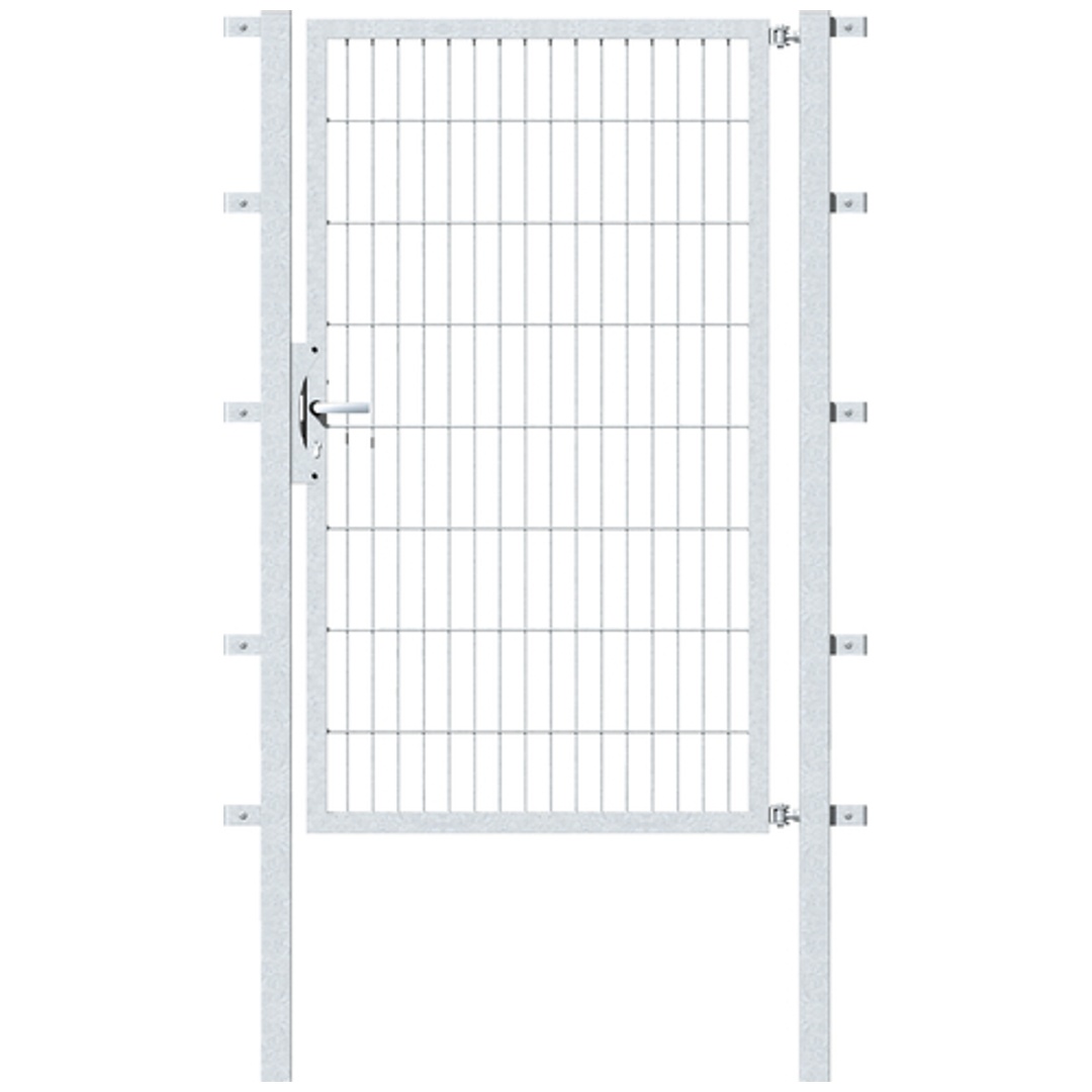 ALBERTS Einzeltor Flexo, feuerverzinkt, lichte BxH1000x1600, PF60x60/2100mm