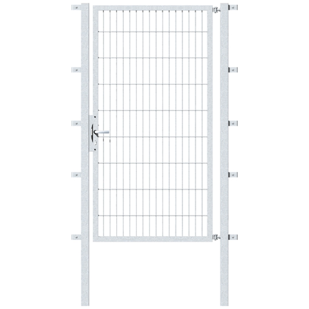 ALBERTS Einzeltor Flexo, feuerverzinkt, lichte BxH1000x1800, PF60x60/2300mm