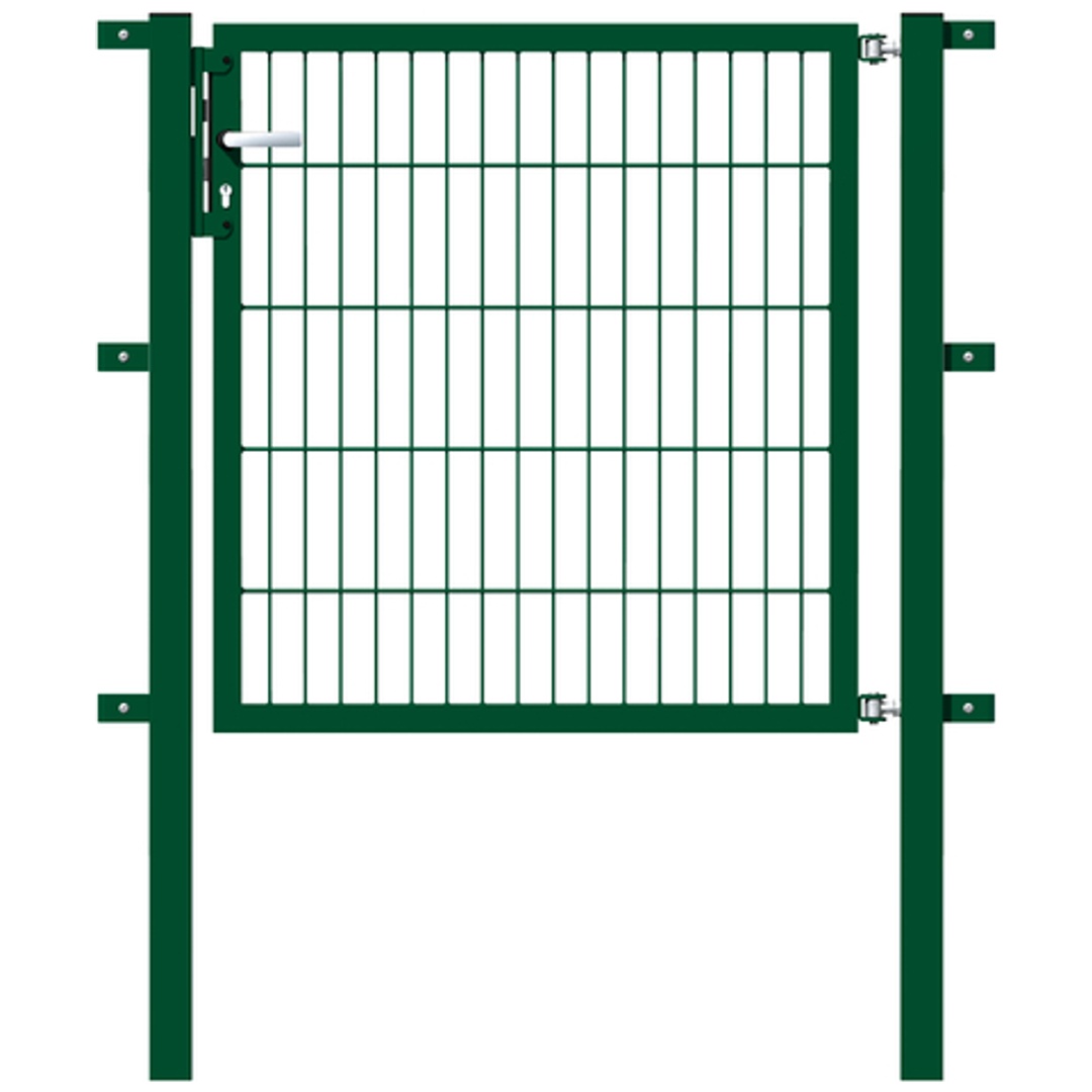 ALBERTS Einzeltor Flexo, fvz.grün Kst.b.RAL 6005, lichte BxH1000x1000, PF60x60/1500mm, DIY
