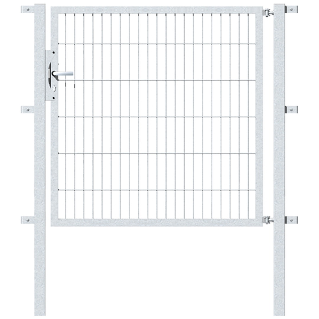 ALBERTS Einzeltor Flexo, feuerverzinkt, lichte BxH1250x1200, PF60x60/1700mm