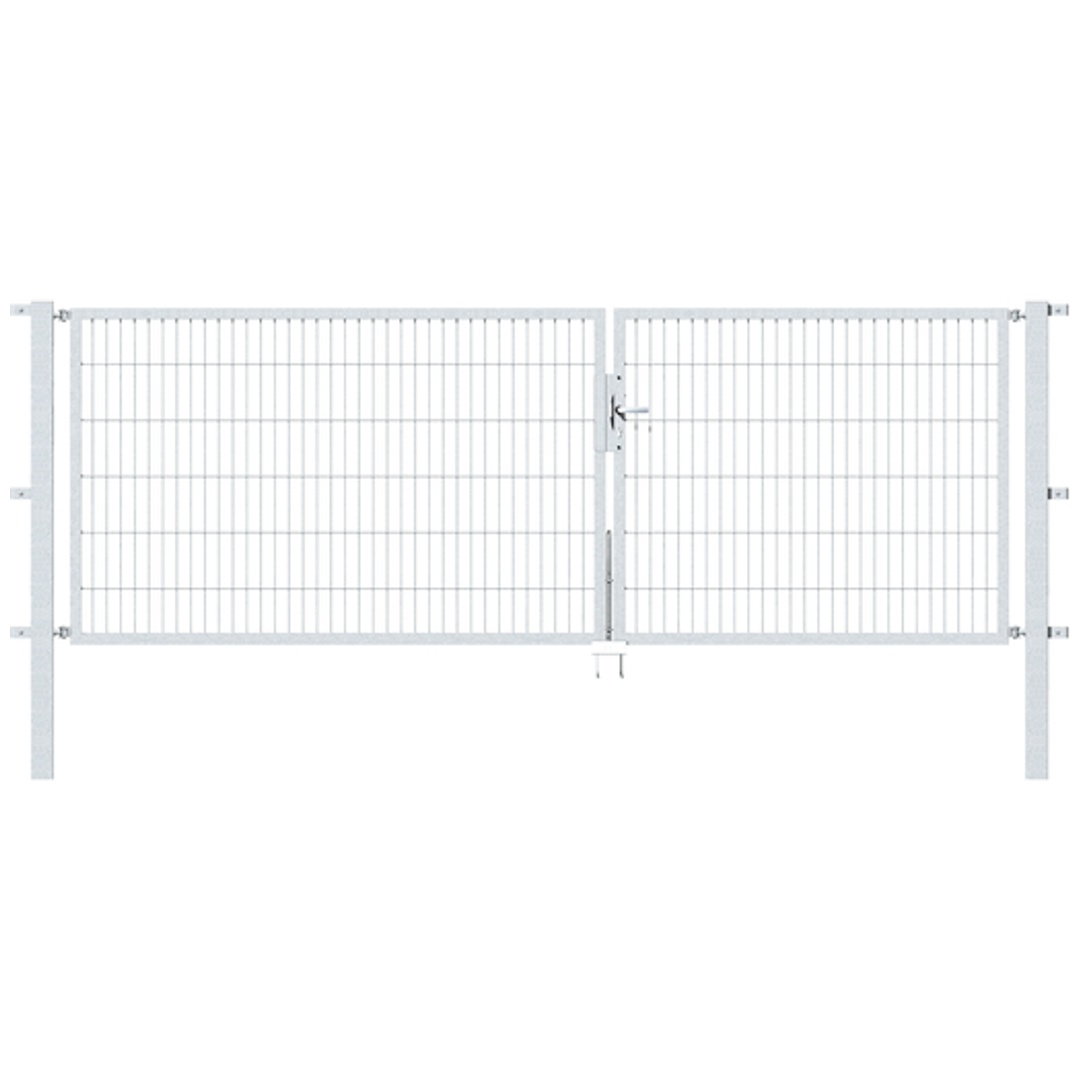 ALBERTS Doppeltor Flexo, feuerverzinkt, lichte BxH3500x1200, PF80x80/1900mm