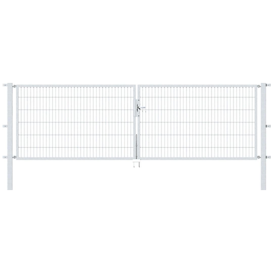 ALBERTS Doppeltor Flexo, feuerverzinkt, lichte BxH4000x1200, PF80x80/1900mm