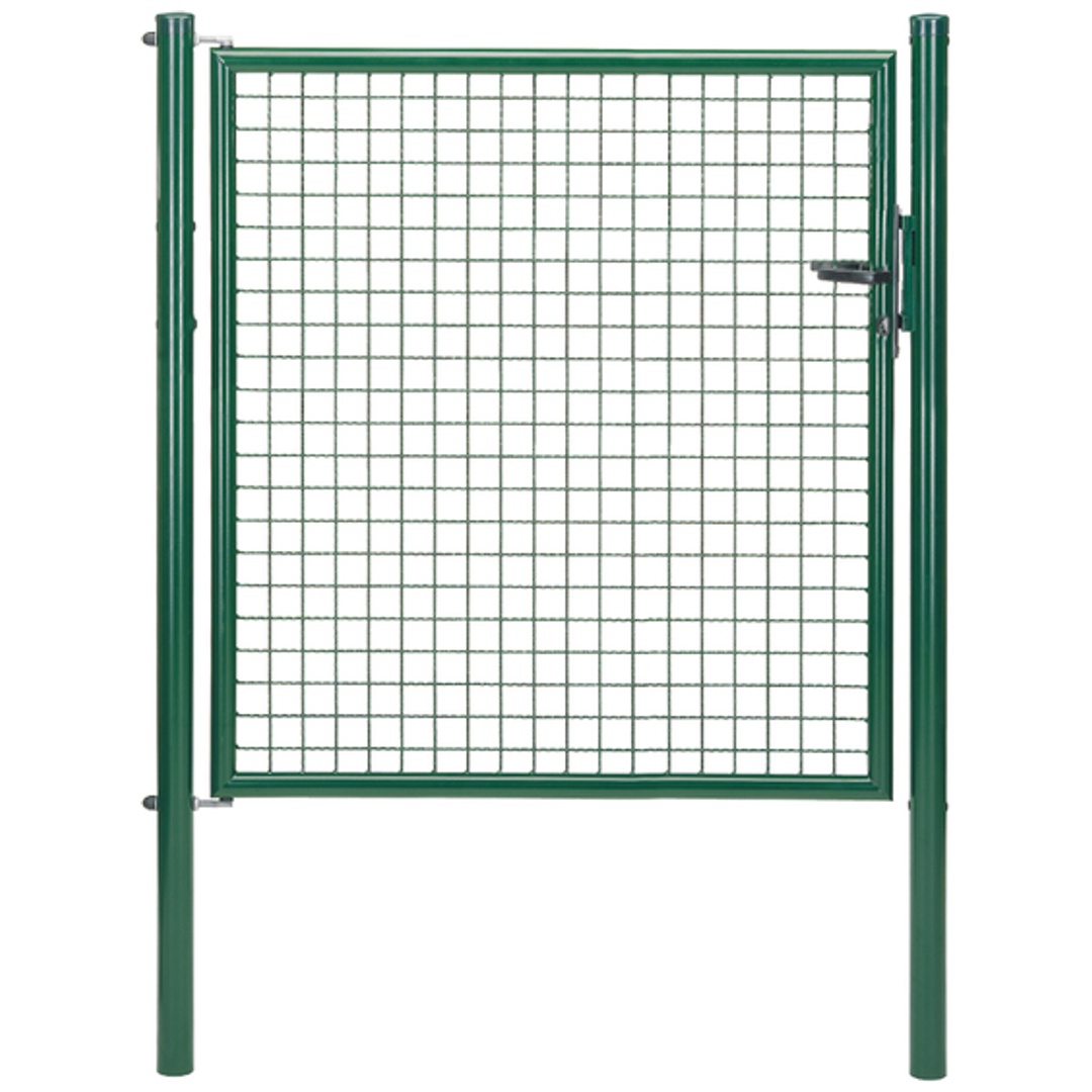 ALBERTS Wellengitter-Einzeltor, zinkp.grün Kst.b., B Mitte-Mitte Pf.1250mm, H1250mm
