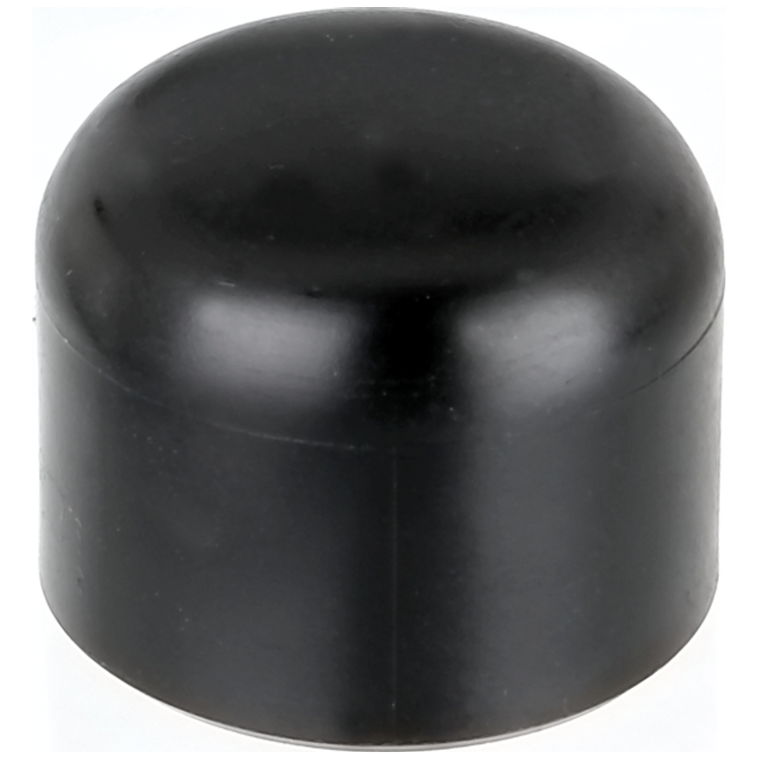 ALBERTS Pfostenkappe für runde Metallpfosten, Kst., schwarz, für Pfosten Ø38 mm, VE20St.