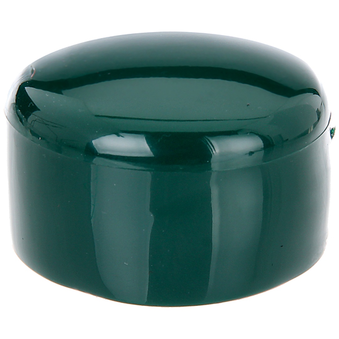 ALBERTS Pfostenkappe für runde Metallpfosten, Kst., grün, für Pfosten Ø48 mm, VE10St.