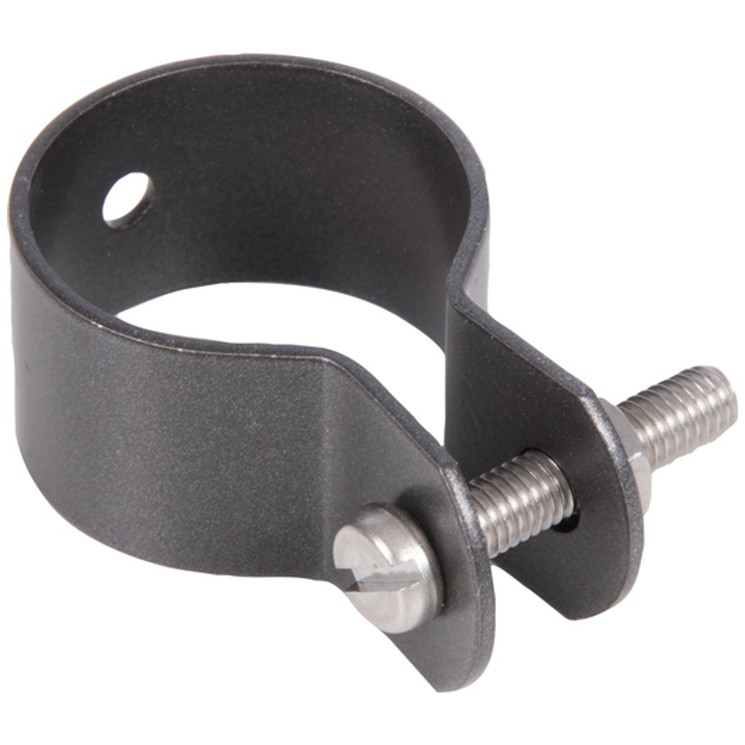 ALBERTS Schelle, Befest.v.Streben an Pfosten, vz, anth.-met., Kst.b., Ø34mm, B22mm