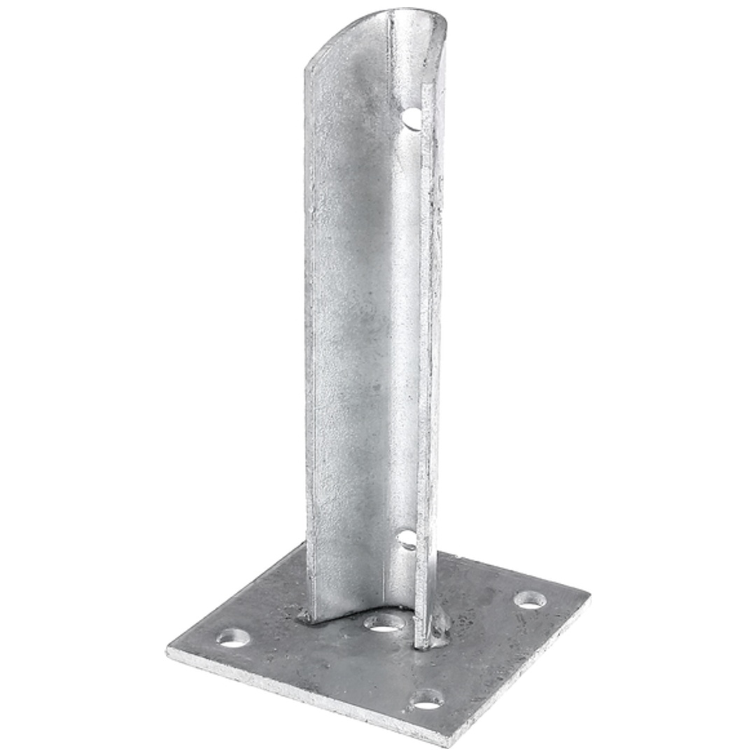 ALBERTS Pfostenträger für Zaunpfosten, fvz, zA, Ø38mm, LxB100x100mm, HAdapter200mm