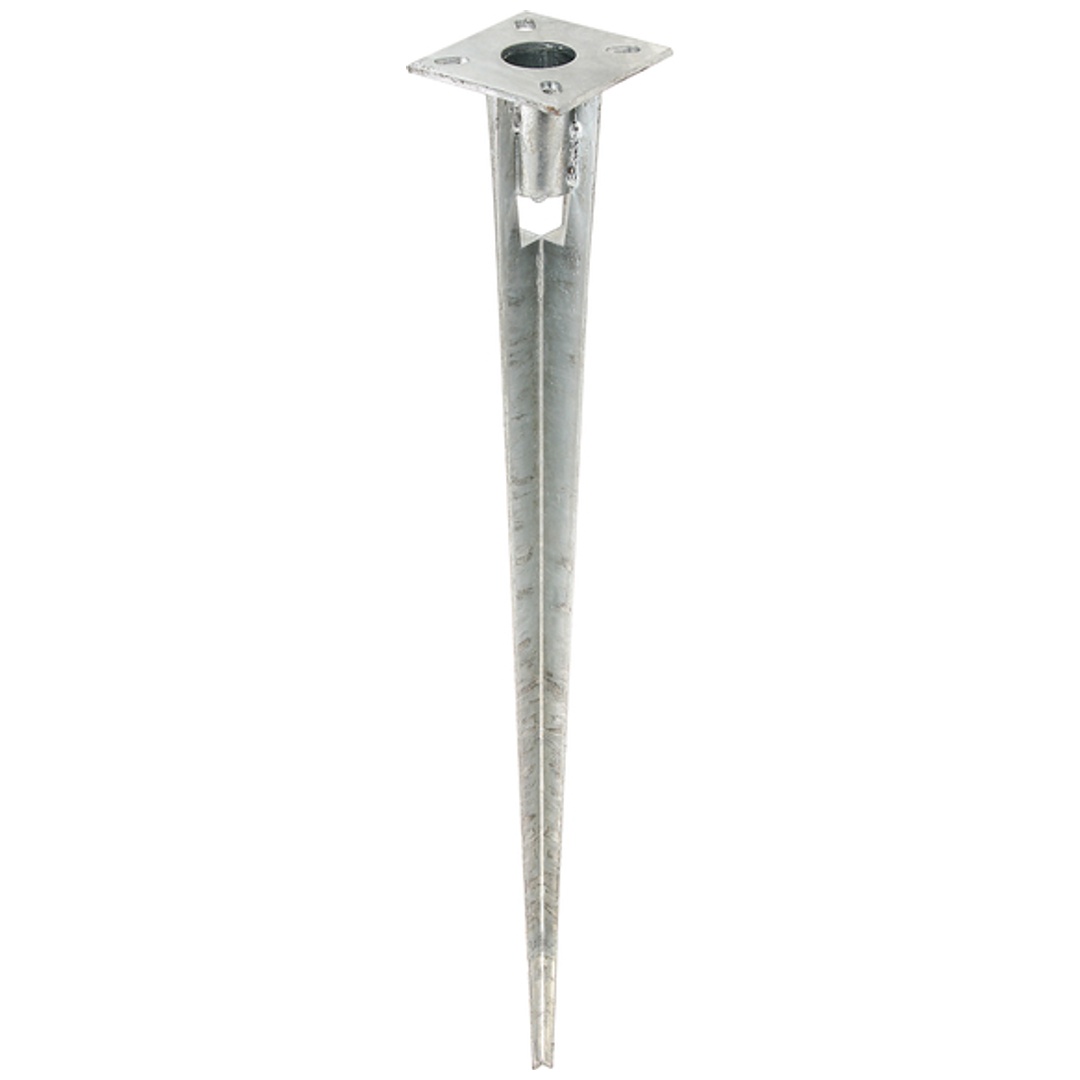 ALBERTS Einschlag-Bodenhülse für Stahlrohr-Zaunpf.,feuerverz.,Länge750mm,für PfostenØ38mm