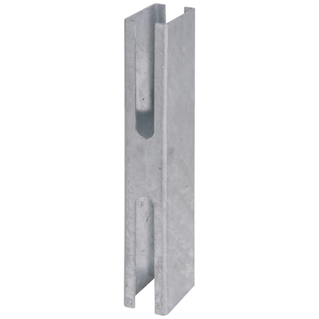 ALBERTS Zaunpfosten-Adapter, feuerverzinkt passiviert, für Pfosten 60 x 40 mm