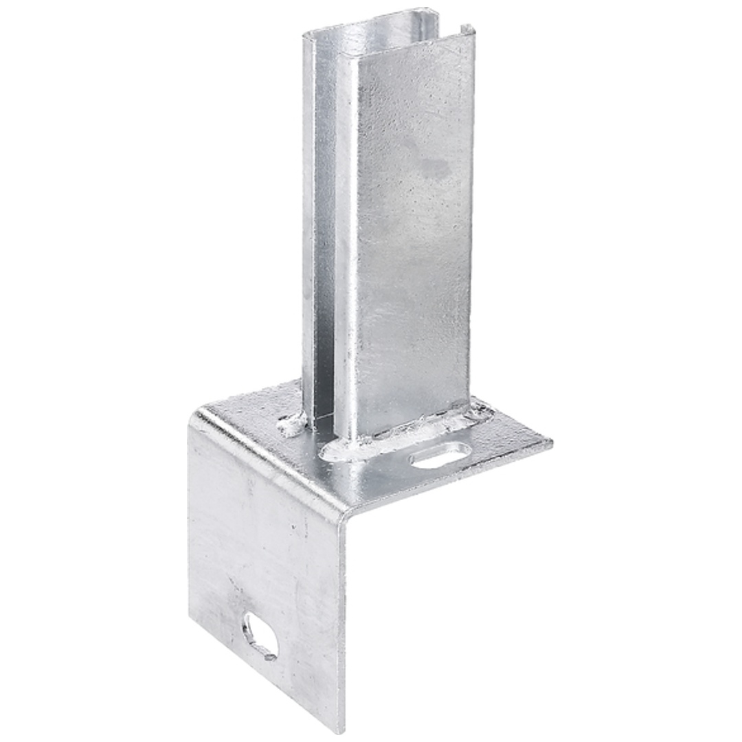 ALBERTS Pfostenträger für Zaunpf.Doppelstab-Gittermatten/L-Steine, fvz, z.Aufschr.f.60x40mm