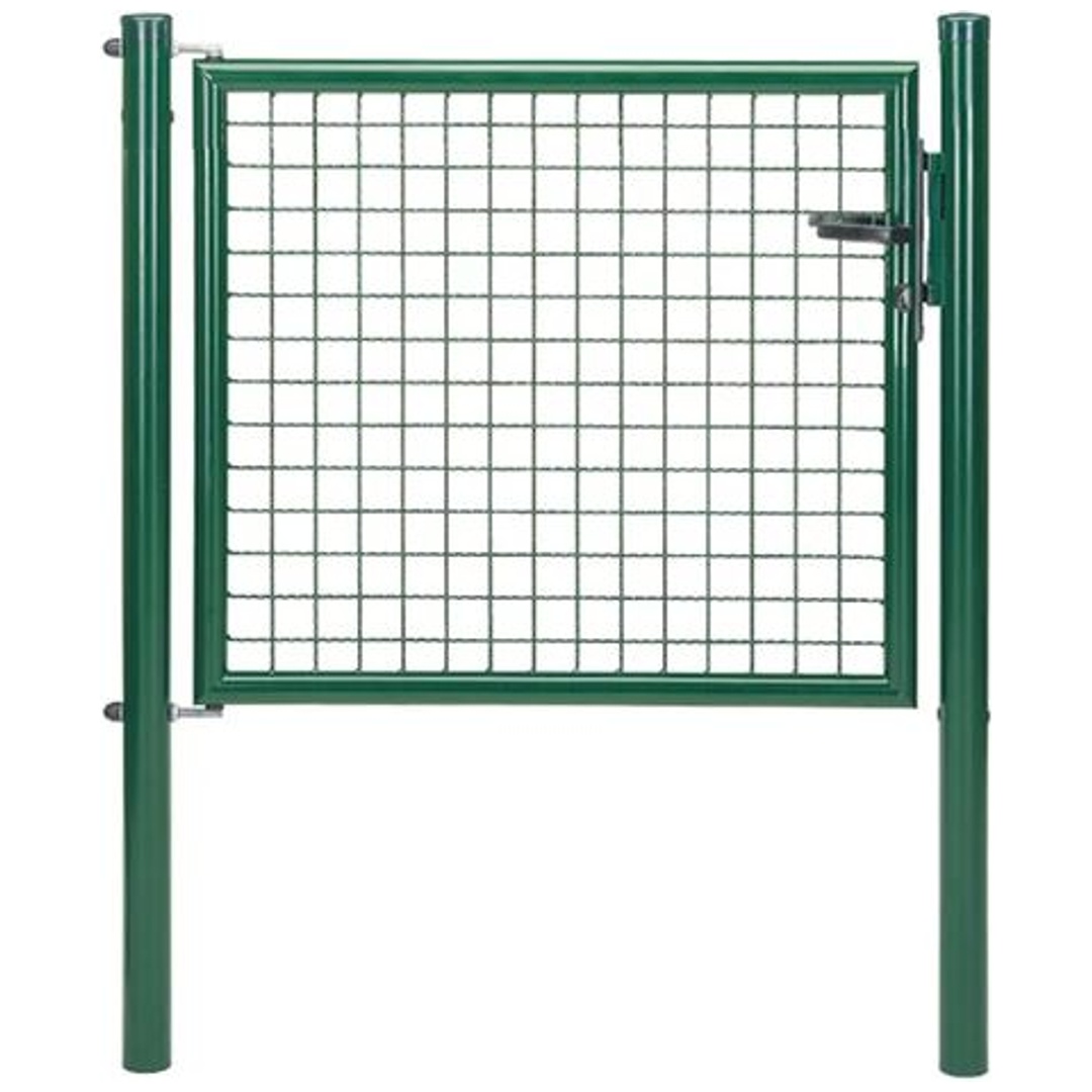 ALBERTS Wellengitter-Einzeltor, zinkp.ant.met.Kst.b., B Mitte-Mitte Pf.1250mmH1000mm