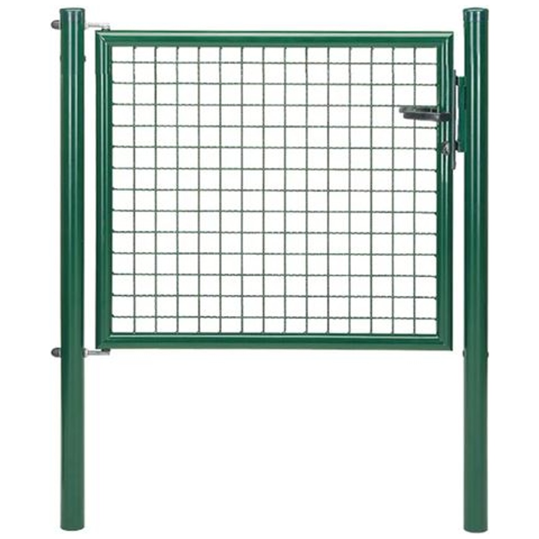 ALBERTS Wellengitter-Einzeltor, zinkp.ant.met.Kst.b., B Mitte-Mitte Pf.1250mmH1500mm