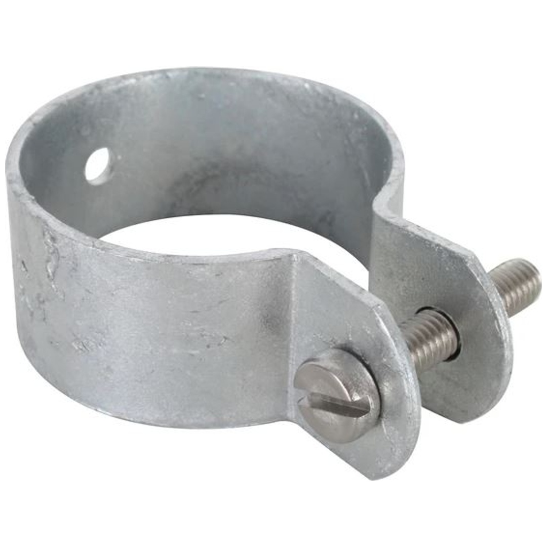 ALBERTS Schelle, Befest. v.Streben u.Spannbrücken an Pfosten, fvz, grün, Ø60mm, Breite25mm