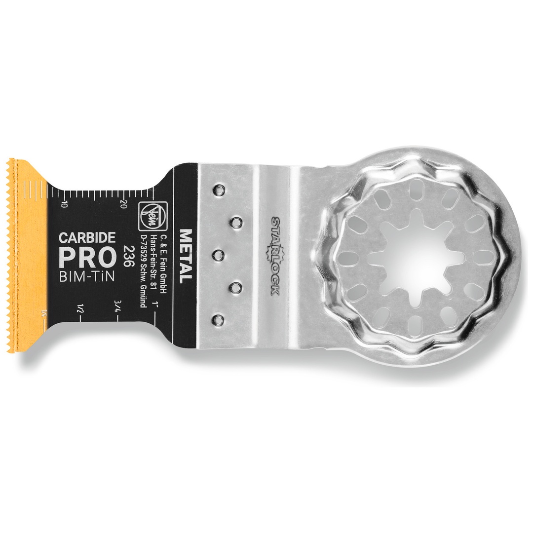 FEIN E-Cut Carbide Pro, Länge 40 mm, Breite 32 mm, VE 5 St, Aufnahme SL