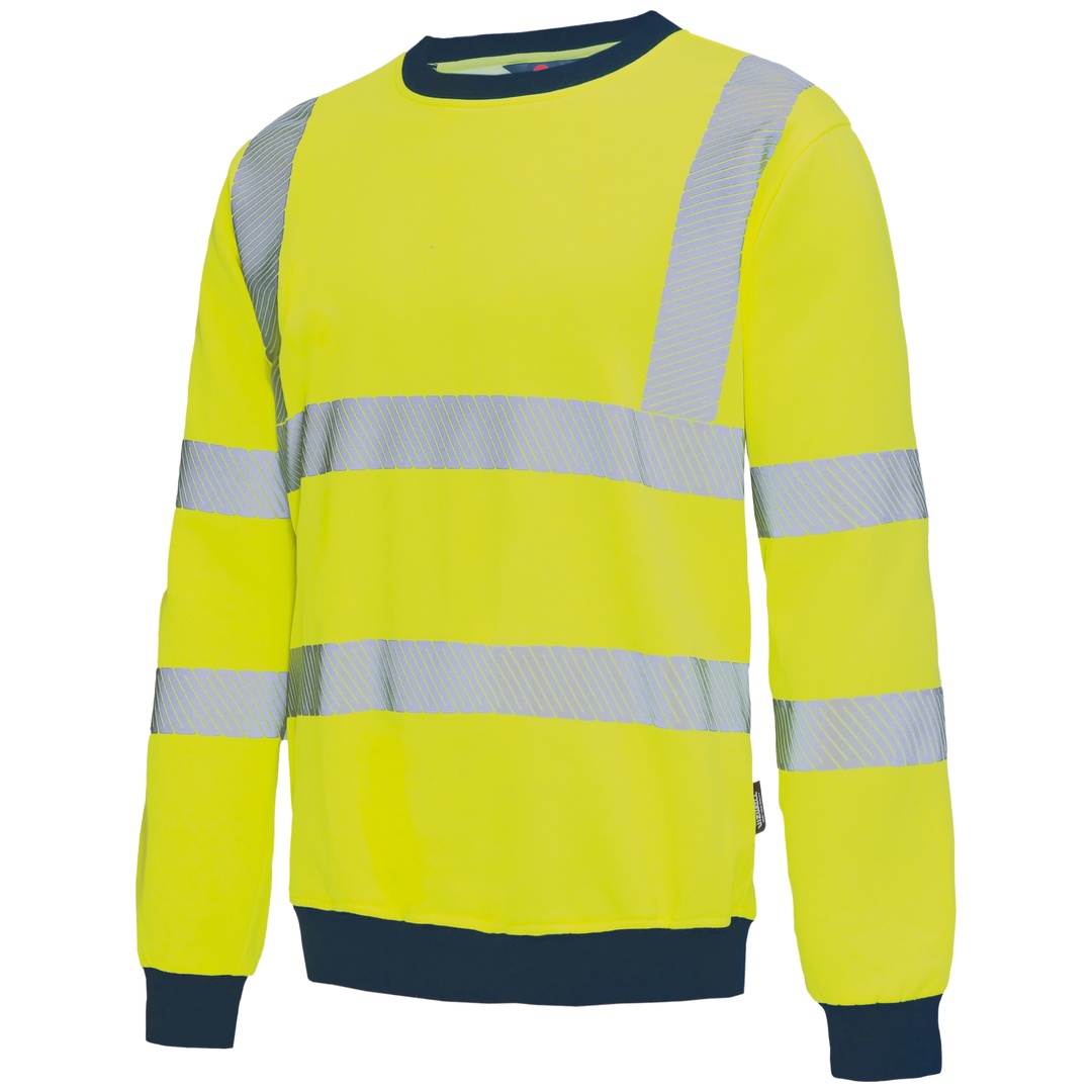 Vizwell Warnschutz-Sweatshirt VW12BY Gr. 4XL gelb