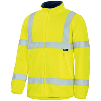 Vizwell Warnschutz-Polar-Fleecejacke VWFC13 Gr. 3XL leuchtgelb