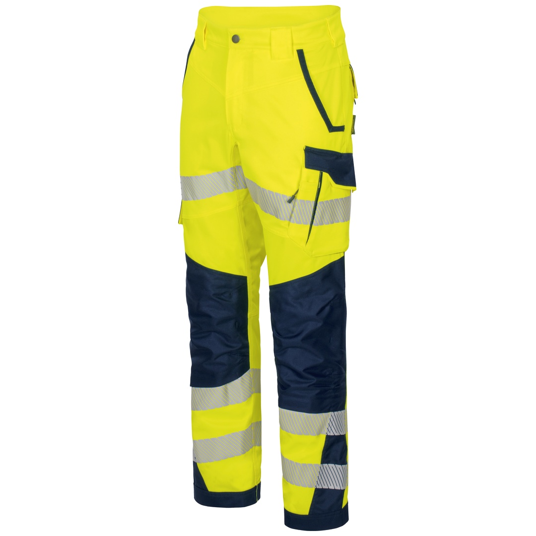 Vizwell Warnschutz-Bundhose VWT178 Gr. 30 leuchtgelb/marine