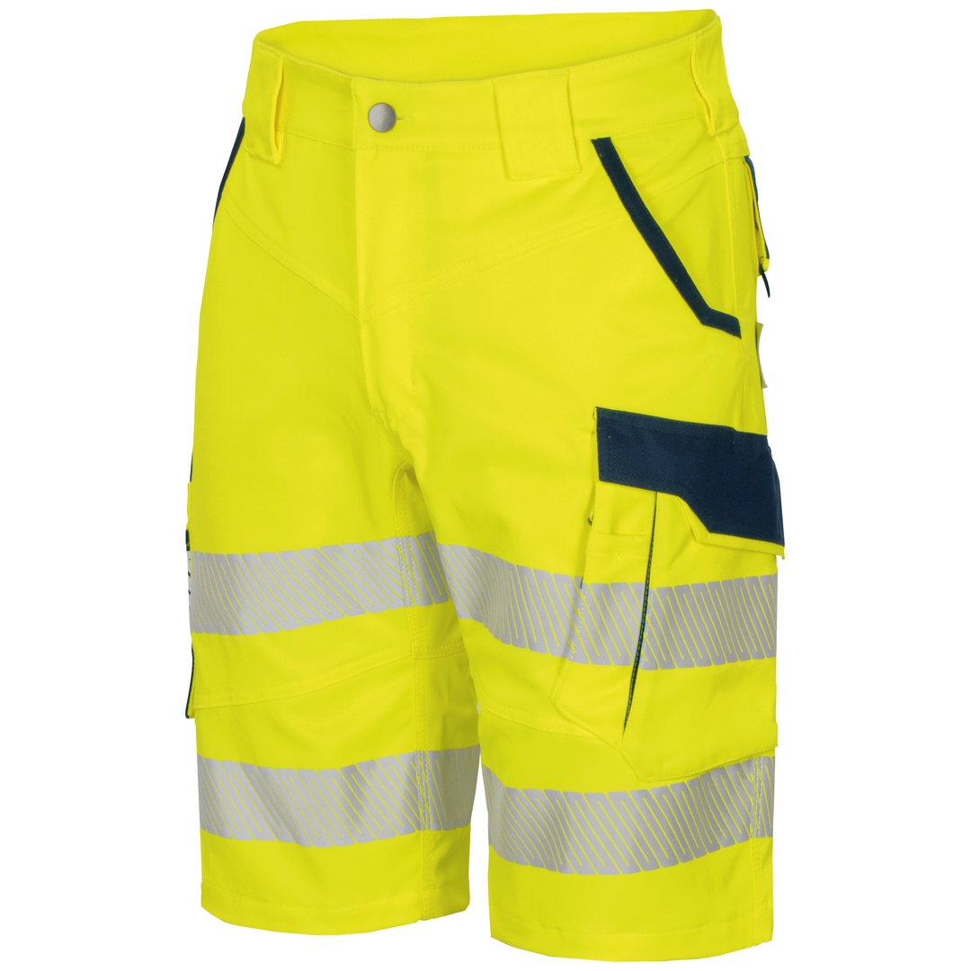 Vizwell Warnschutz-Shorts Flex-HiVis VWT192 Gr. 54 leuchtgelb/marine
