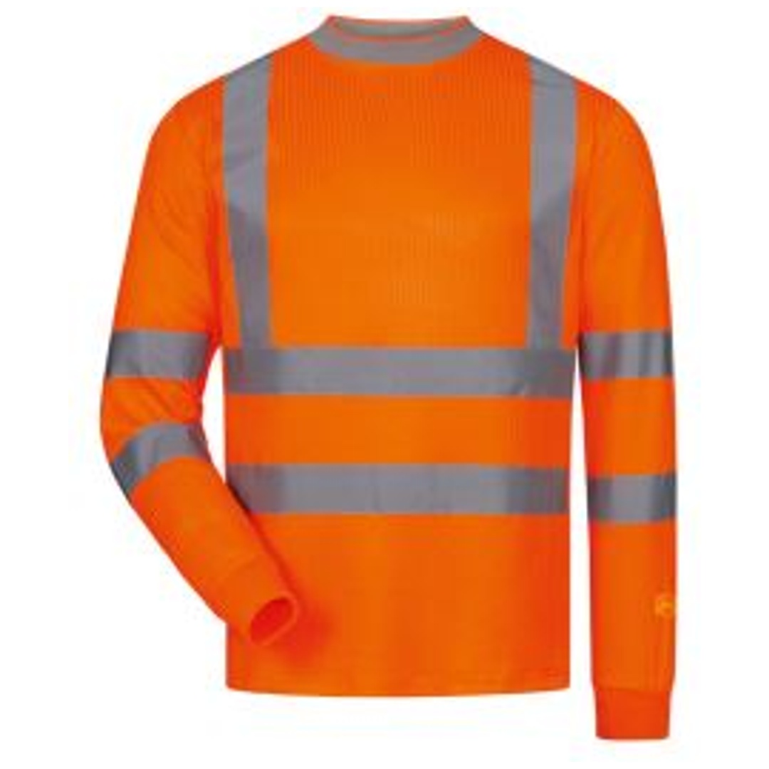 Safestyle UV-Warnschutz Langarm-T-Shirt NEVIO Gr. 4XL orange