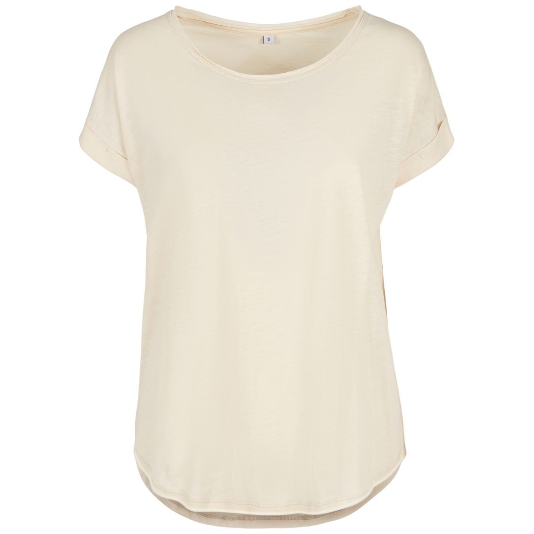 Build your Brand Damen Slub T-Shirt 56.0036 Gr. 5XL white sand