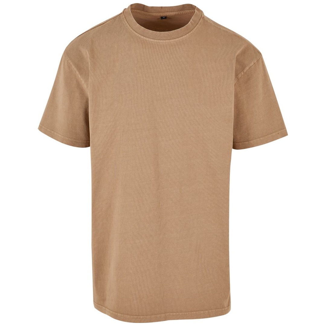 Build your Brand T-Shirt Acid Wash 56.0189 Gr. 5XL union beige
