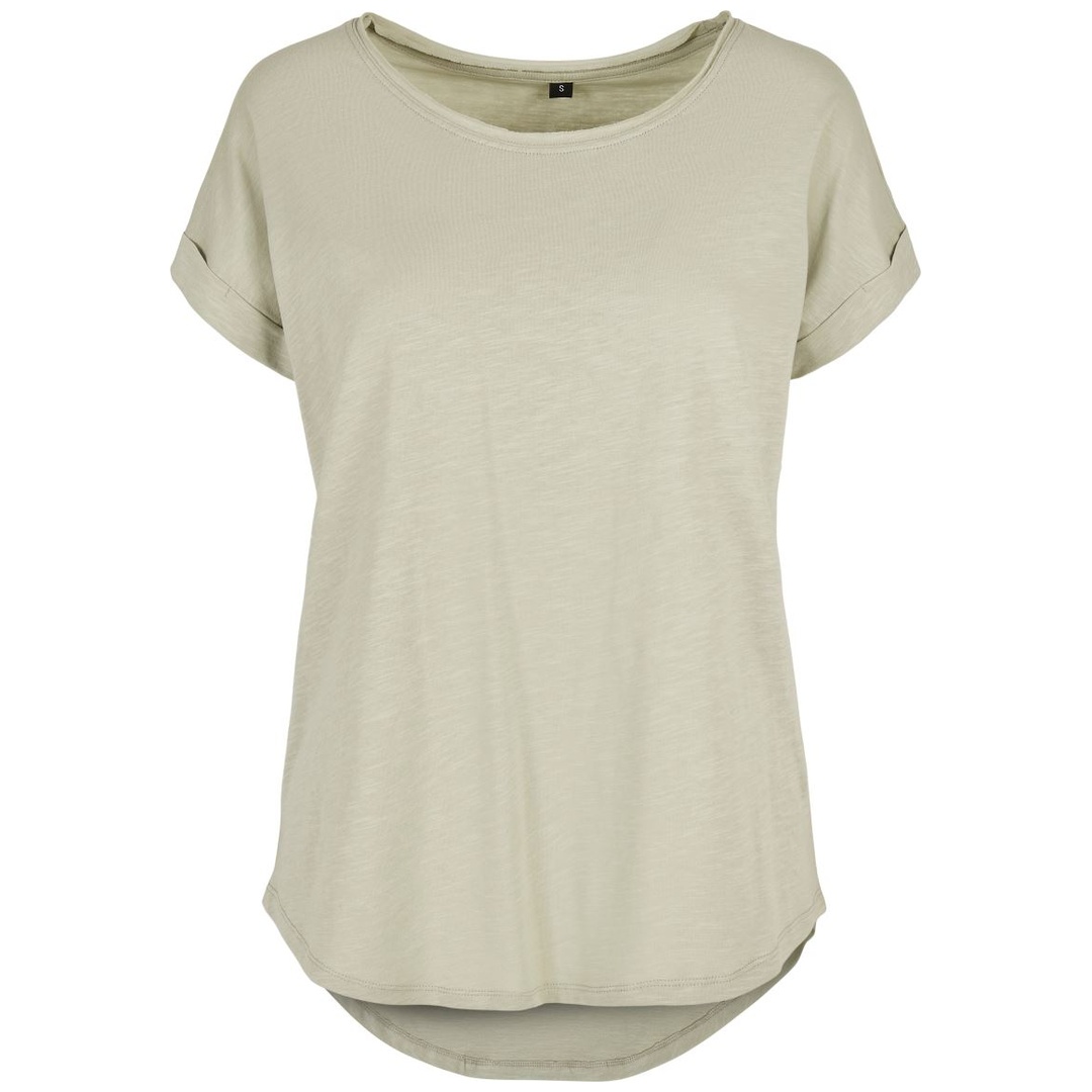 Build your Brand Damen Slub T-Shirt 56.0036 Gr. 2XL soft salvia