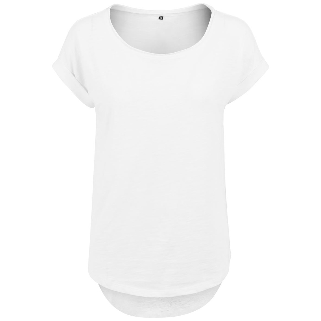 Build your Brand Damen Slub T-Shirt 56.0036 Gr. L white