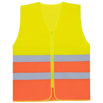 Korntex Warnschutz-Weste Hi-Vis Mesh 76.XCMZ Gr. L/XL hi vis yellow/hi vis orange