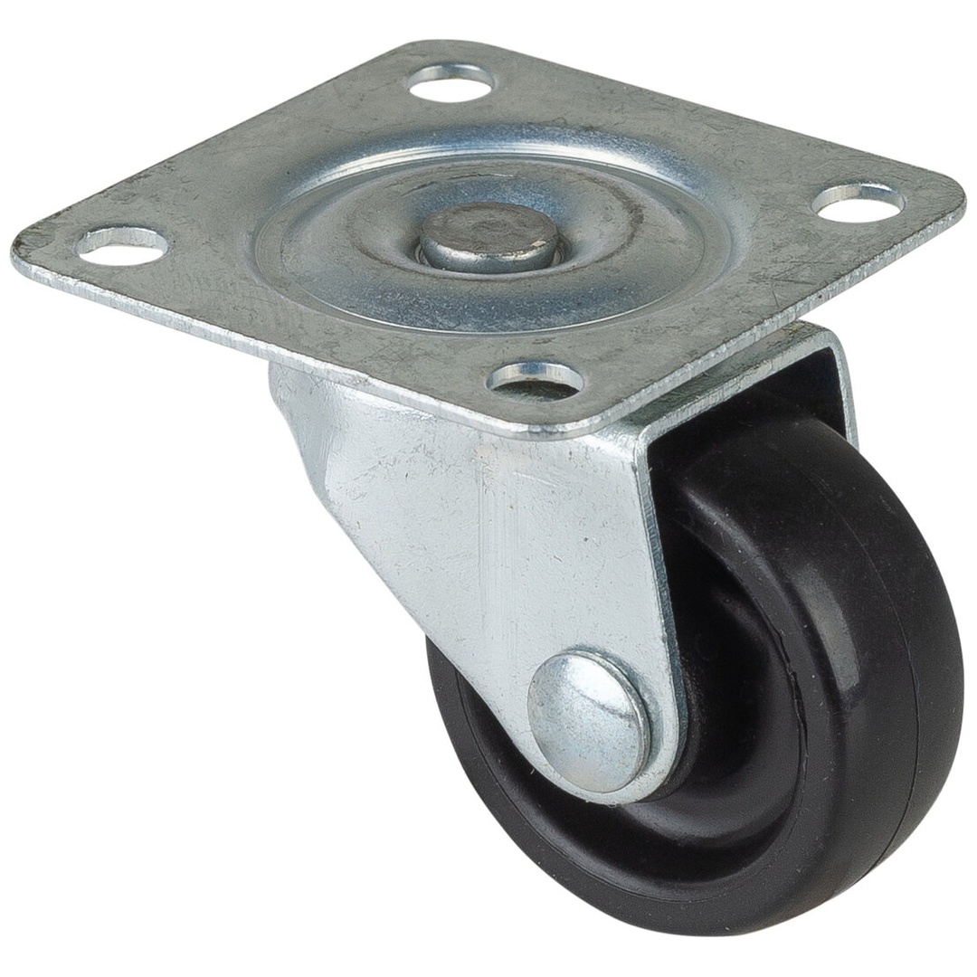 BS Rollen BS Lenkrolle F25, Rad-Ø 30 mm, Tragkraft 30 kg, Platte 40x40 mm